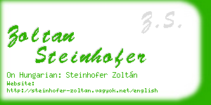 zoltan steinhofer business card